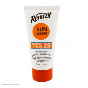 کرم ضد آفتاب SPF 25 بی رنگ رینوزیت