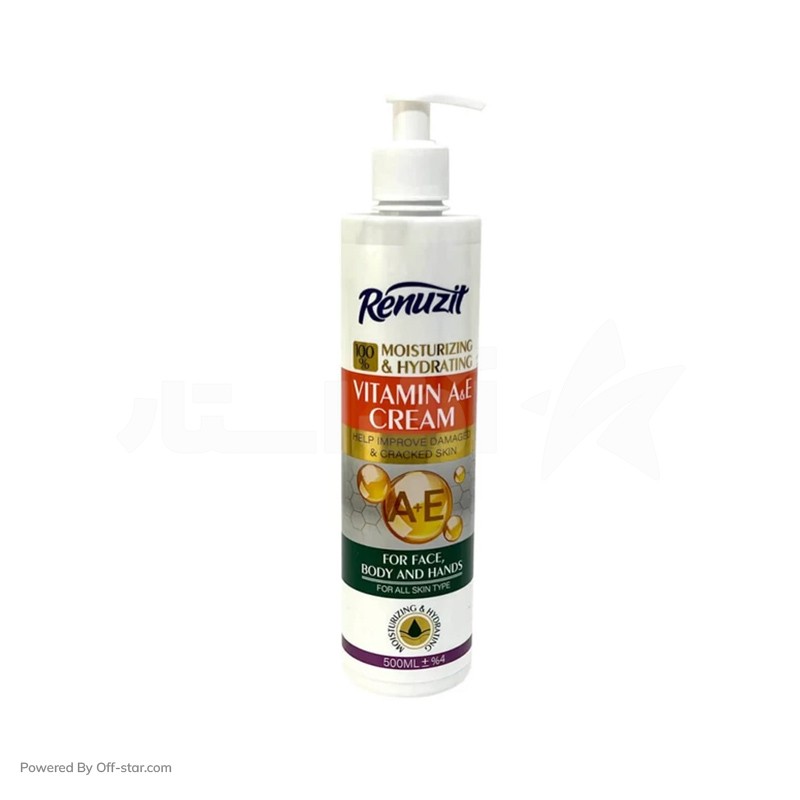 کرم-پمپی-مرطوب-کننده-رینوزیت-مدل-vitamin-A-and-E-اف-استار